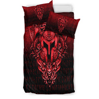 Viking Bedding Set The Armor Of Viking Red Version Bedding Set RLT12 - Wonder Print Shop