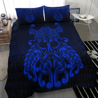 Viking Bedding Set Vikings Odin Valhalla Blue Version Bedding Set RLT12 - Wonder Print Shop