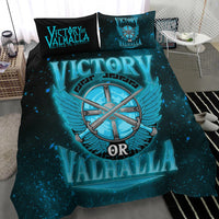 Viking Bedding Set Victory Or Valhalla Cyan Style Bedding Set RLT12 - Wonder Print Shop