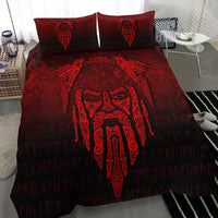 Viking Bedding Set Eye of Odin Red Version Bedding Set RLT12 - Wonder Print Shop