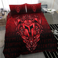 Viking Bedding Set The Armor Of Viking Red Version Bedding Set RLT12 - Wonder Print Shop