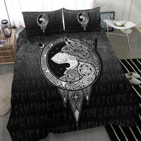Viking Bedding Set Viking Norse Wolf Bedding Set RLT12 - Wonder Print Shop