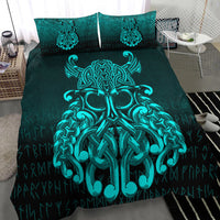 Viking Bedding Set Vikings Odin Valhalla Cyan Version Bedding Set RLT12 - Wonder Print Shop