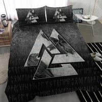 Viking Bedding Set Huginn Muninn Ravens from Odin Viking Bedding Set RLT12 - Wonder Print Shop