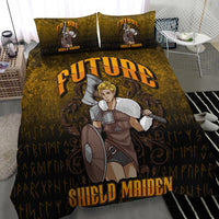 Viking Bedding Set Viking Future Shield Maiden Bedding Set RLT12 - Wonder Print Shop