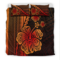 Polynesian Hibiscus Bedding Set Hawaiian Style No.1 LT6 - Wonder Print Shop