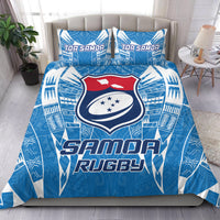 Samoa Rugby Toa Samoa Blue Style Bedding Set LT2 - Wonder Print Shop