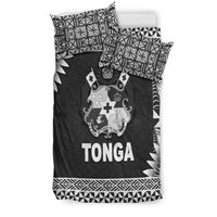 Tonga Coat Of Arms Bedding Set Simplified Version Black LT8 - Wonder Print Shop