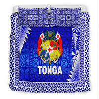 Tonga Coat Of Arms Bedding Set Simplified Version Blue LT8 - Wonder Print Shop