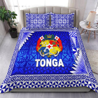 Tonga Coat Of Arms Bedding Set Simplified Version Blue LT8 - Wonder Print Shop
