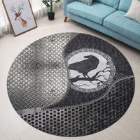viking-carpet-black-crow-sitting-on-branch-of-an-oak-tree-round-carpet