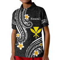 Custom Hawaii Polo Shirt Black Polynesian Line Style - Wonder Print Shop