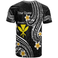 Custom Hawaii T Shirt Black Polynesian Line Style - Wonder Print Shop