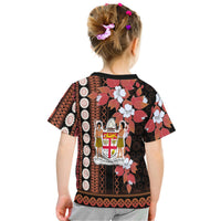 Fiji T Shirt Tagimoucia Mixed Black Tapa Style - Wonder Print Shop