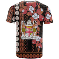 Fiji T Shirt Tagimoucia Mixed Black Tapa Style - Wonder Print Shop