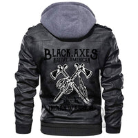 Viking Black Axes Indian Warrior Leather Jacket RLT12 - Wonder Print Shop