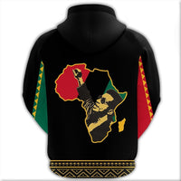 African Hoodie FRed Hampton Black History Month Zip Hoodie - Wonder Print Shop