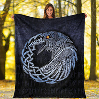 viking-premium-blanket-vikings-raven-special-blue-version-premium-blanket