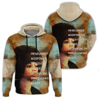 African Hoodie Angela Davis Quote Paint Mix Hoodie - Wonder Print Shop