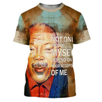 African T Shirt Quincy Jones Quote Paint Mix African Tee - Wonder Print Shop