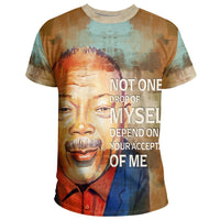 African T Shirt Quincy Jones Quote Paint Mix African Tee - Wonder Print Shop