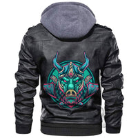 Viking Boar Leather Jacket RLT12 - Wonder Print Shop