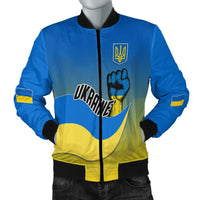 Ukraine Bomber Jacket National Flag Style - Wonder Print Shop