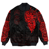 Viking Clothing Viking Compass Vegvisir Tattoo Red Version Bomber Jackets RLT12 - Wonder Print Shop