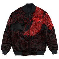 Viking Clothing Viking Odins Raven Tattoo Red Version Bomber Jackets RLT12 - Wonder Print Shop