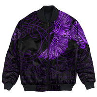 Viking Clothing Viking Odins Raven Tattoo Purple Version Bomber Jackets RLT12 - Wonder Print Shop