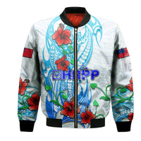 (Custom Personalised) Special Samoa HRPP Party Bomber Jacket Tribal Samoan Hibiscus Design LT9 - Wonder Print Shop