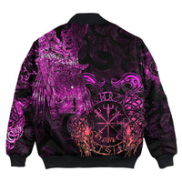 Viking Clothing Viking Odin Tattoo Pink Version Bomber Jackets RLT12 - Wonder Print Shop