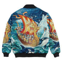 Viking Clothing Vikings Cat Drakkar Warship Bomber Jackets RLT12 - Wonder Print Shop