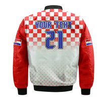 (Custom Personalised) Croatia Hrvatska Football World Cup Vibe Bomber Jacket LT9 - Wonder Print Shop