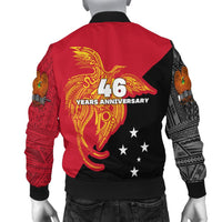 Papua New Guinea Men Bomber Jacket Independence Day Flag Style LT16 - Wonder Print Shop