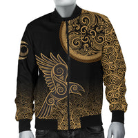 Viking Bomber Jacket Triskele Raven Celtic RLT12 - Wonder Print Shop