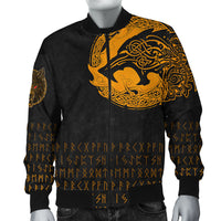 Viking Bomber Jacket Fenrir Wolf Orange RLT12 - Wonder Print Shop