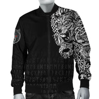 Viking Bomber Jacket Dark Norse Wolf Tattoo RLT12 - Wonder Print Shop