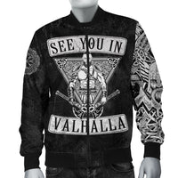 Viking Bomber Jacket See You In Valhalla RLT12 - Wonder Print Shop