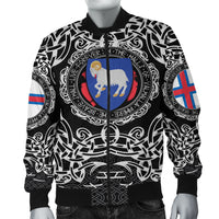 Viking Bomber Jacket Faroe Islands Viking Pattern RLT12 - Wonder Print Shop