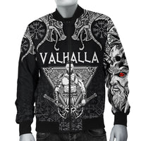 (Custom) Viking Bomber Jacket Warrior Valhalla And Double Dragon RLT12 - Wonder Print Shop