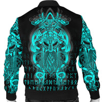 Viking Tyr Tattoo Cyan Bomber Jacket RLT12 - Wonder Print Shop