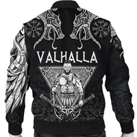 Viking Bomber Jacket Warrior Valhalla and Double Dragon RLT12 - Wonder Print Shop