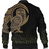 Viking Bomber Jacket Owl Celtic On Triskele Background RLT12 - Wonder Print Shop