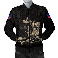 Haiti Bomber Jacket Polynesian Neg Maron - Wonder Print Shop