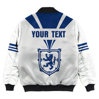 ( Custom Personalized ) Scotland Royal Blue Bomber Jacket RLT12 - Wonder Print Shop