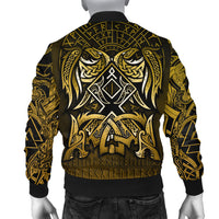 Viking Bomber Jacket Othala and Raven Golden RLT12 - Wonder Print Shop