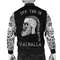 Viking Bomber Jacket Raven and Skull RLT12 - Wonder Print Shop