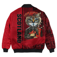 Scotland Cat Bagpipes Bomber Jacket RLT12 - Wonder Print Shop