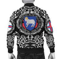 Viking Bomber Jacket Faroe Islands Viking Pattern RLT12 - Wonder Print Shop